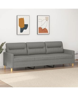 3-Seater Sofa Dark Gray 82.7" Fabric
