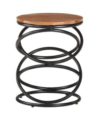 End Table 15.7"x15.7"x20.5" Solid Acacia Wood