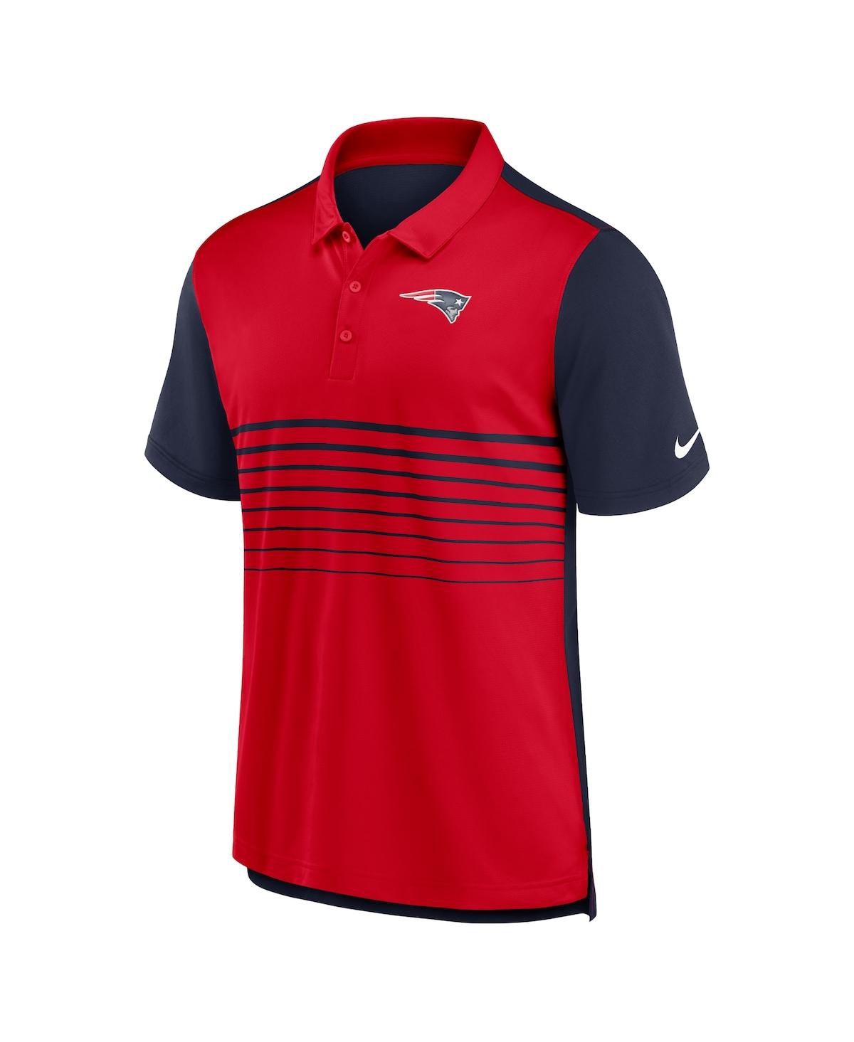 Nike Men'sRed New England Patriots Fashion Performance Polo - Navy, Red
