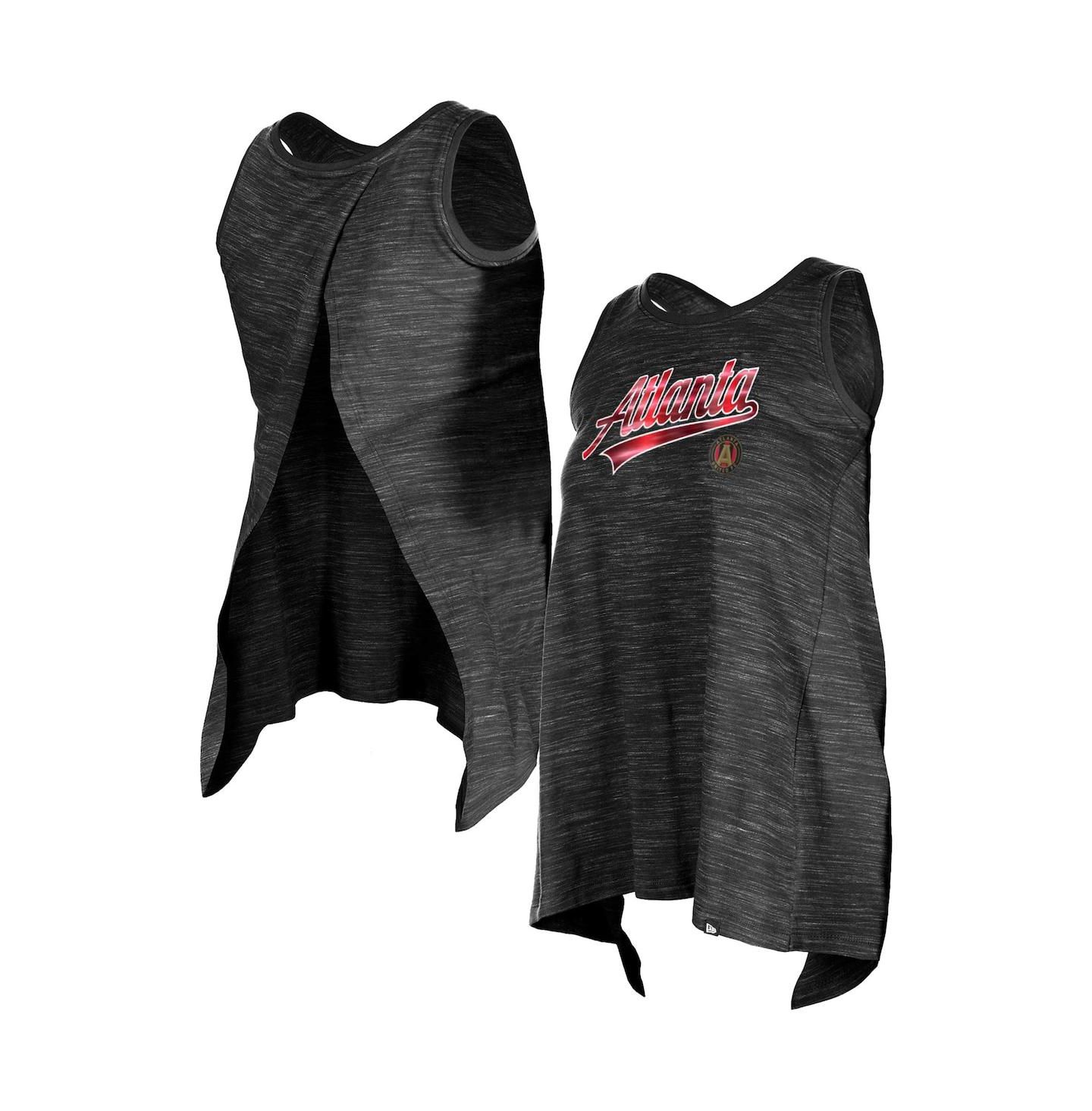 Женский топ 5th & Ocean Black Atlanta United FC Athletic Cross Back — фото 1