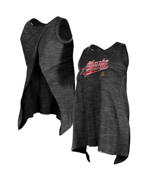 Женский топ 5th & Ocean Black Atlanta United FC Athletic Cross Back