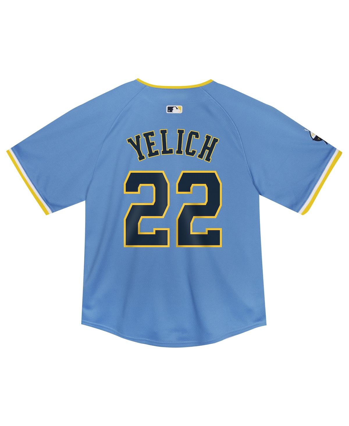 Nike Toddler Christian YelichMilwaukee Brewers City Connect Limited Player Jersey - Powder Blue