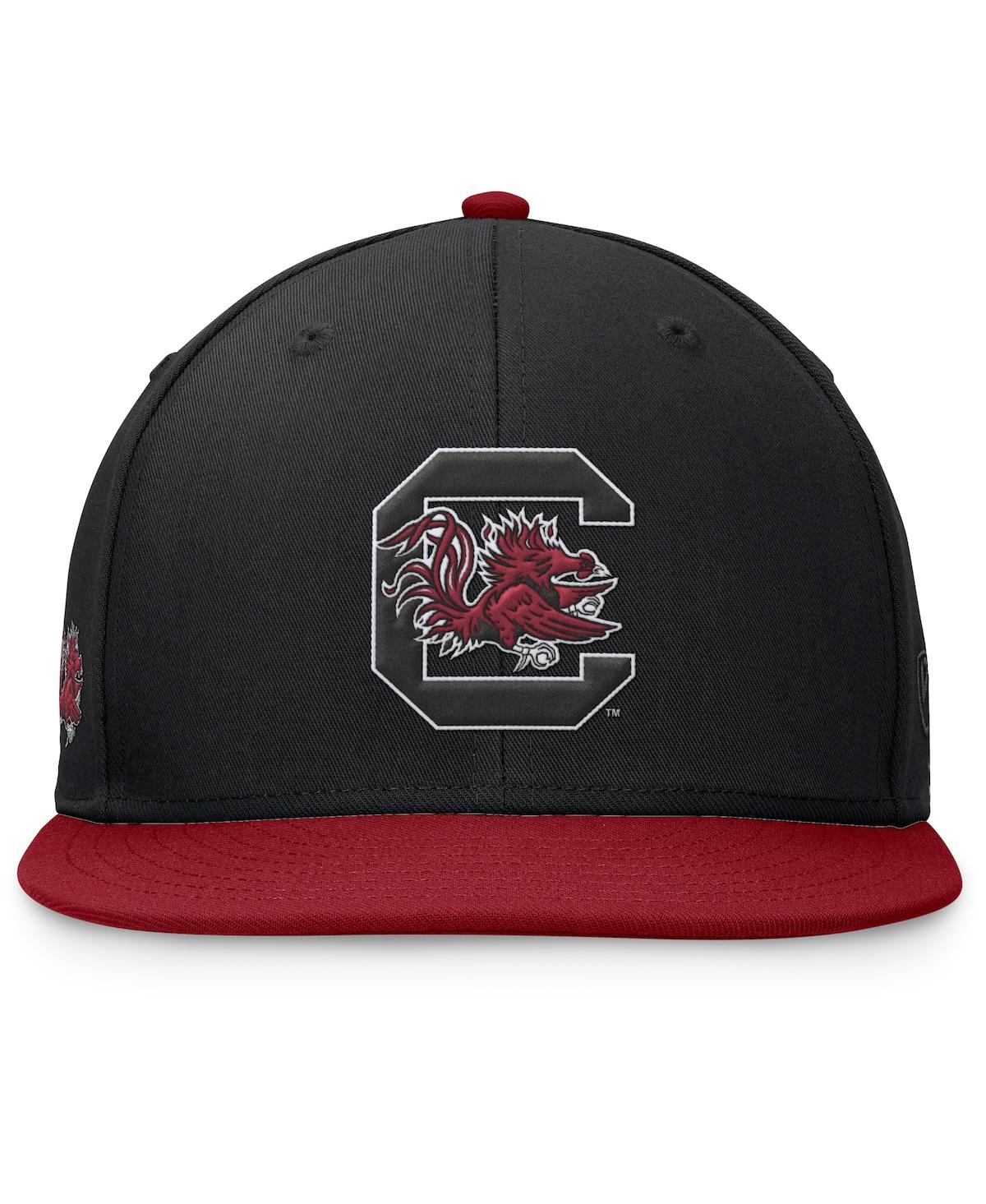 Top of the World Men'sGarnet South Carolina Gamecocks Rally Two-Tone Fitted Hat - Black, Garnet