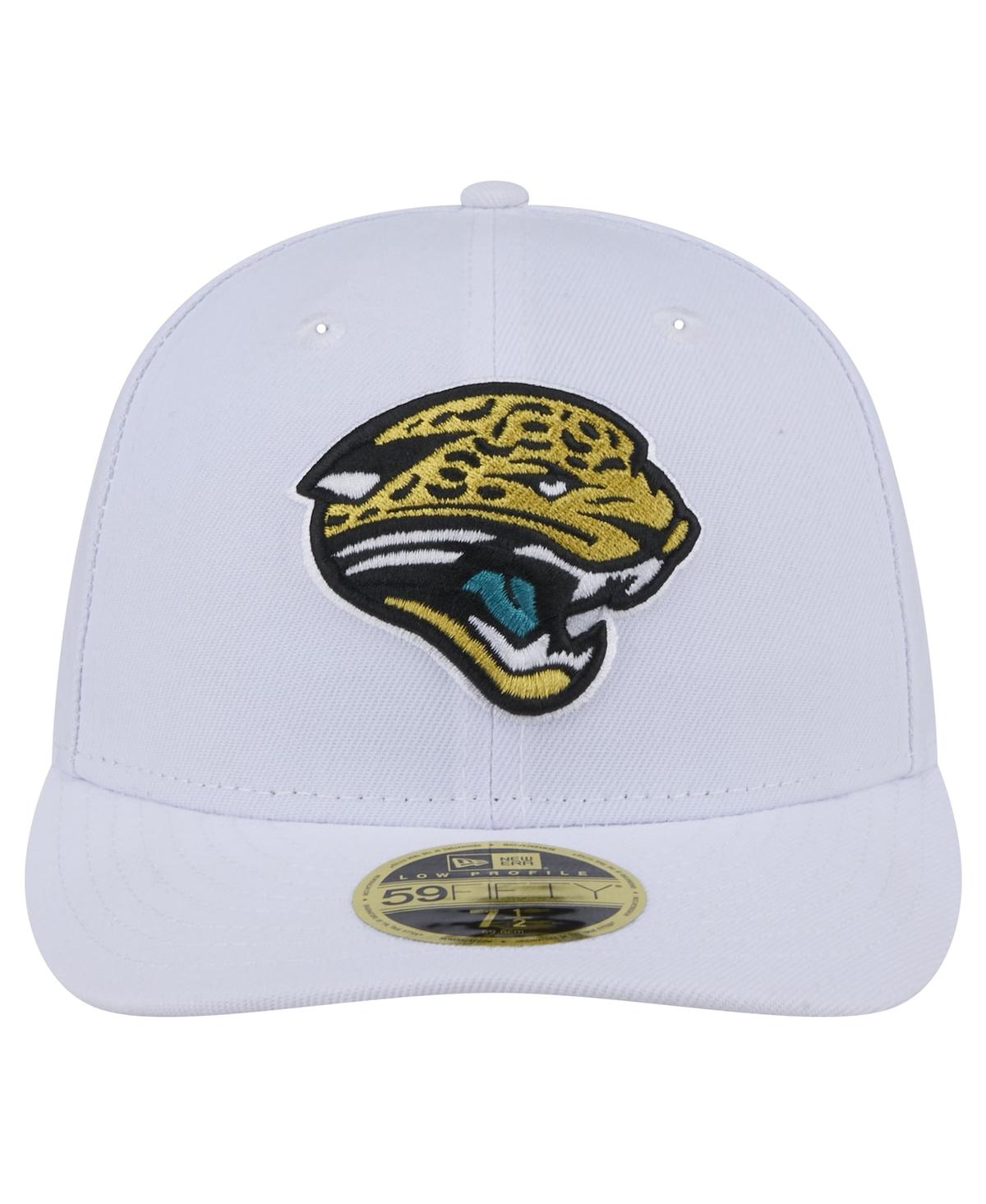 New Era Men'sJacksonville Jaguars Throwback Logo Omaha Low Profile 59FIFTY Fitted Hat - White