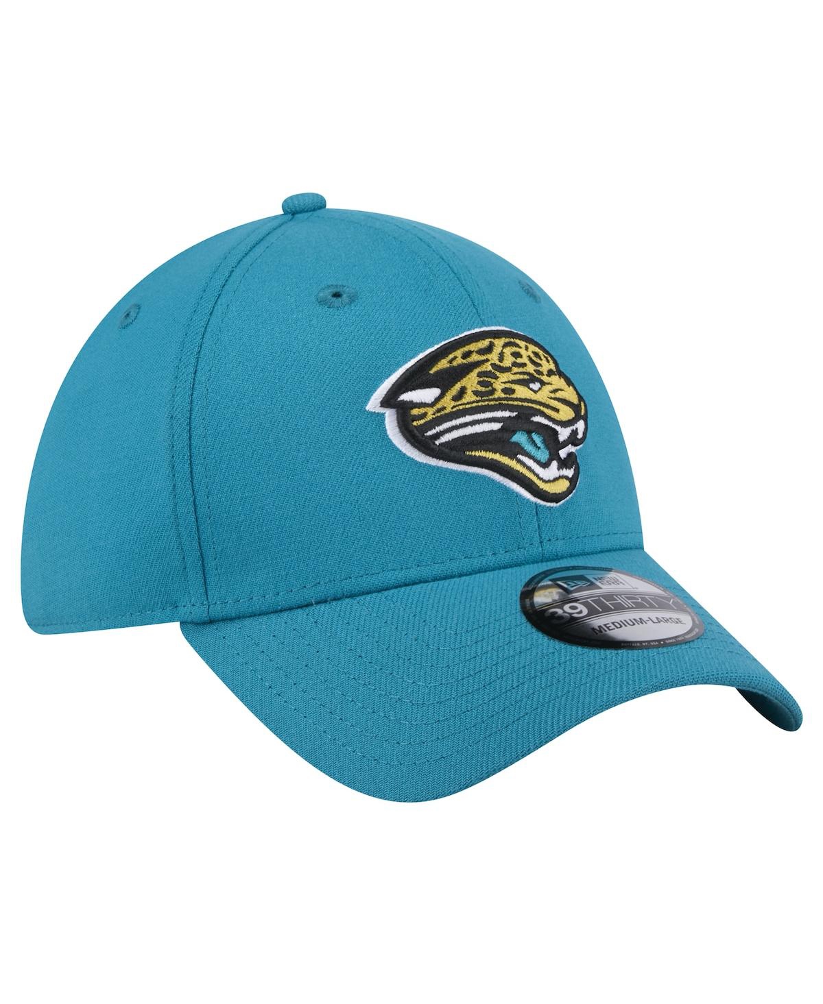 New Era Men'sJacksonville Jaguars Throwback Logo Standard 39THIRTY Flex Hat - Teal