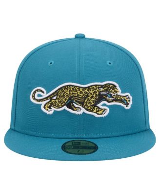 Men's Teal Jacksonville Jaguars Throwback Crawl Omaha 59FIFTY Fitted Hat