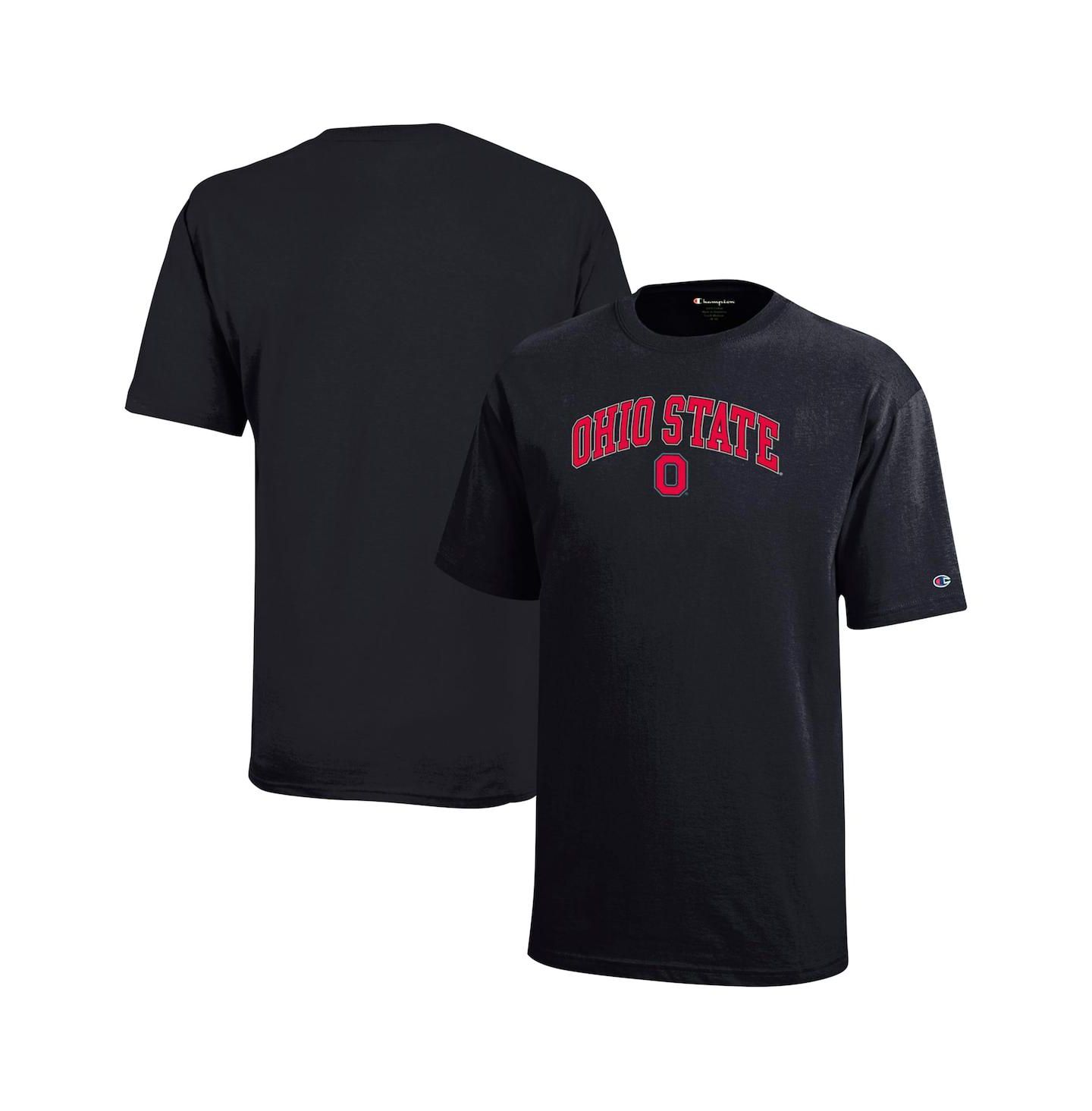 Детская футболка Champion Black Ohio State Buckeyes Arch Over Logo — фото 1