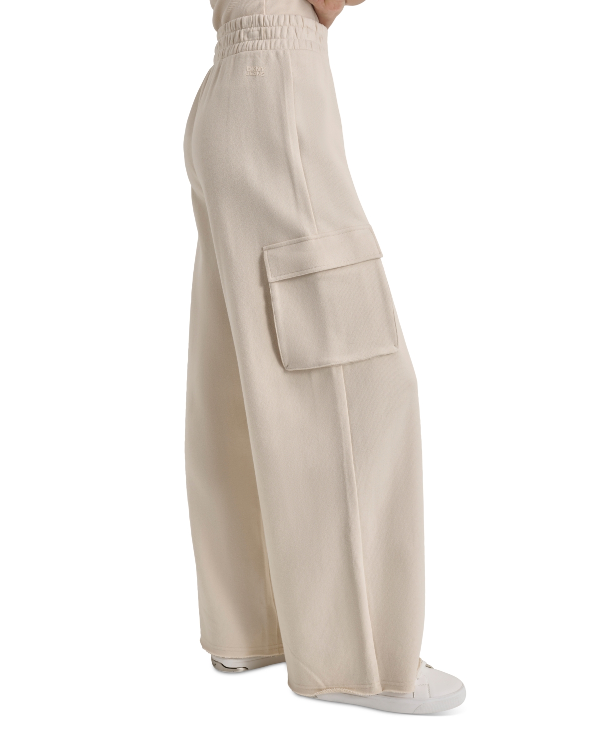 Dkny Jeans Women's Wide-Leg Cargo Sweatpants