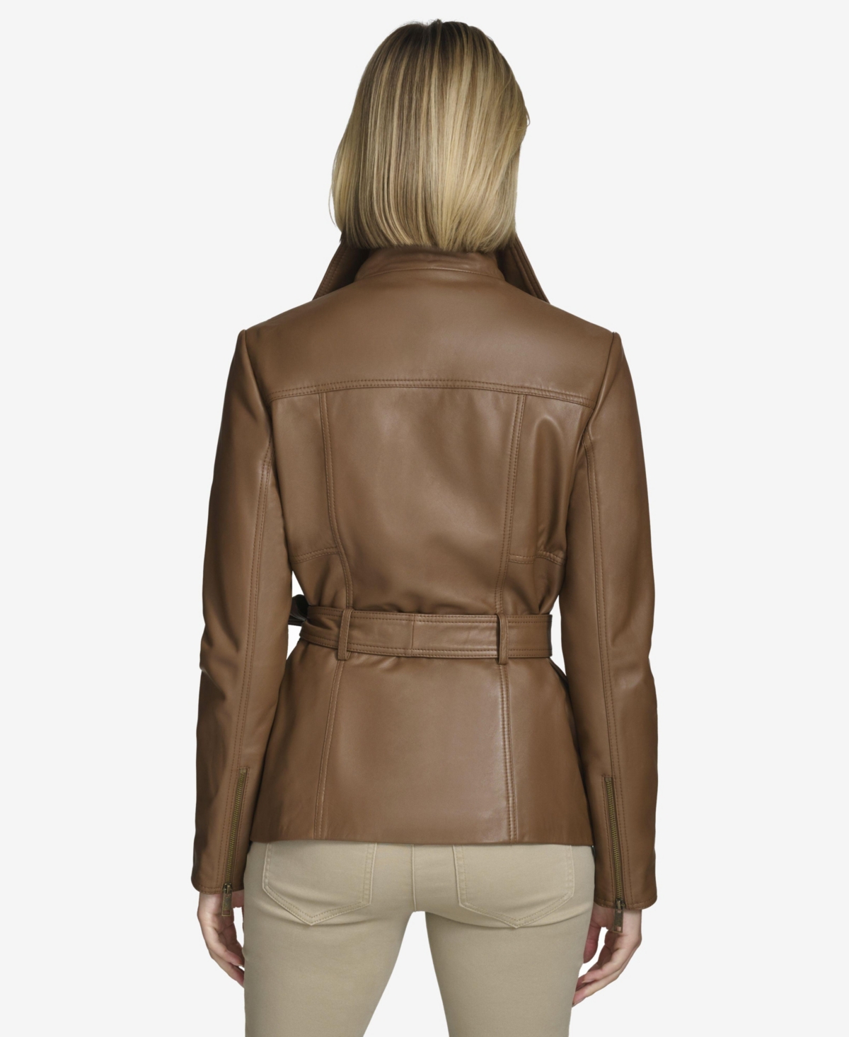 Andrew Marc Women's Tatum Belted Leather Jacket