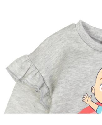 Baby Girls JJ Baby Pullover Fleece Sweatshirt and Pants Set to