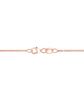 EFFY&reg; Diamond Swirl Openwork Circle 18" Pendant Necklace (5/8 ct. t.w.) in 14k Rose Gold
