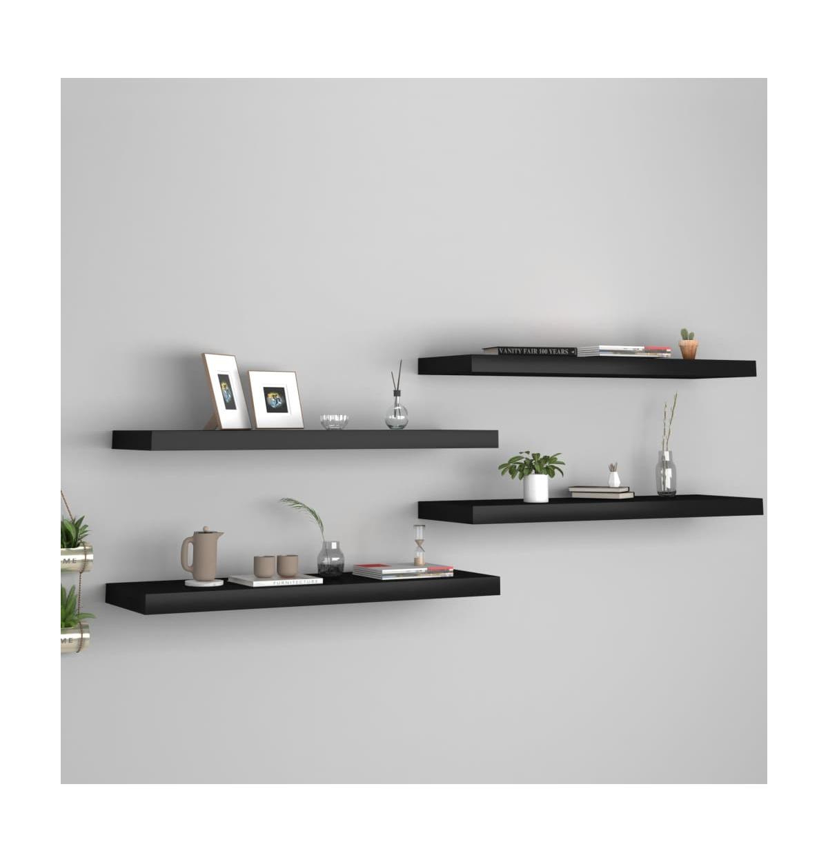 vidaXL Floating Wall Shelves 4 pcs31.5