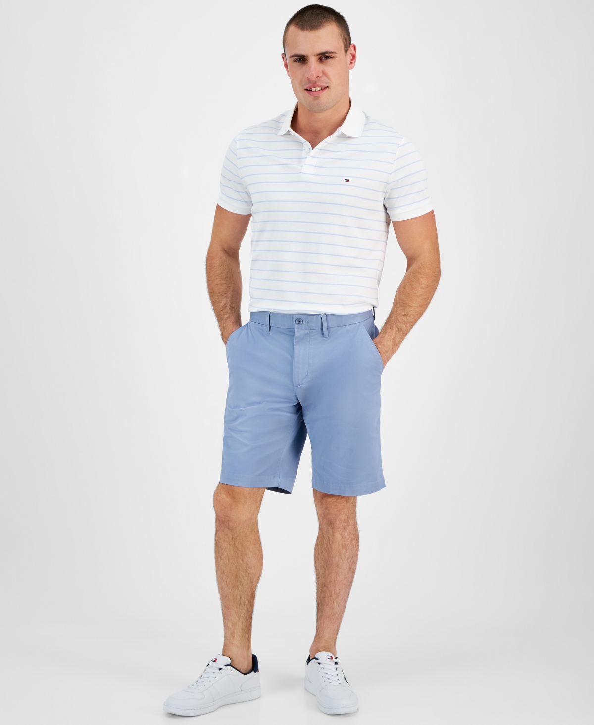 Shop Tommy Hilfiger Men's Brooklyn 1985 9" Shorts In Brisk Blue