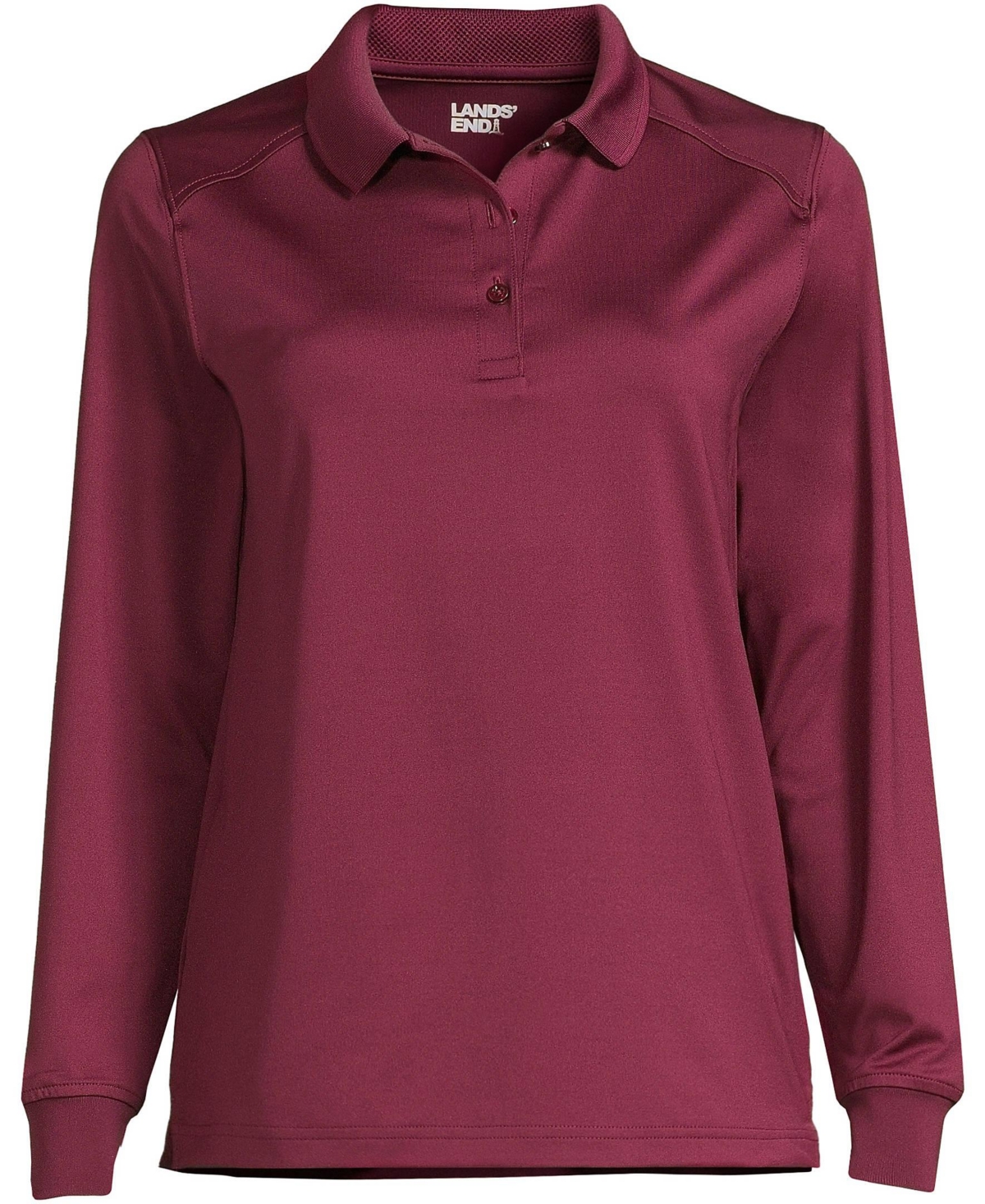 Lands end women's long sleeve polo shirts discount