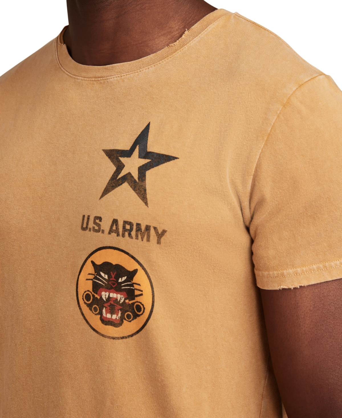 Lucky Brand Men's Tank Destroyer Units Army T-Shirt