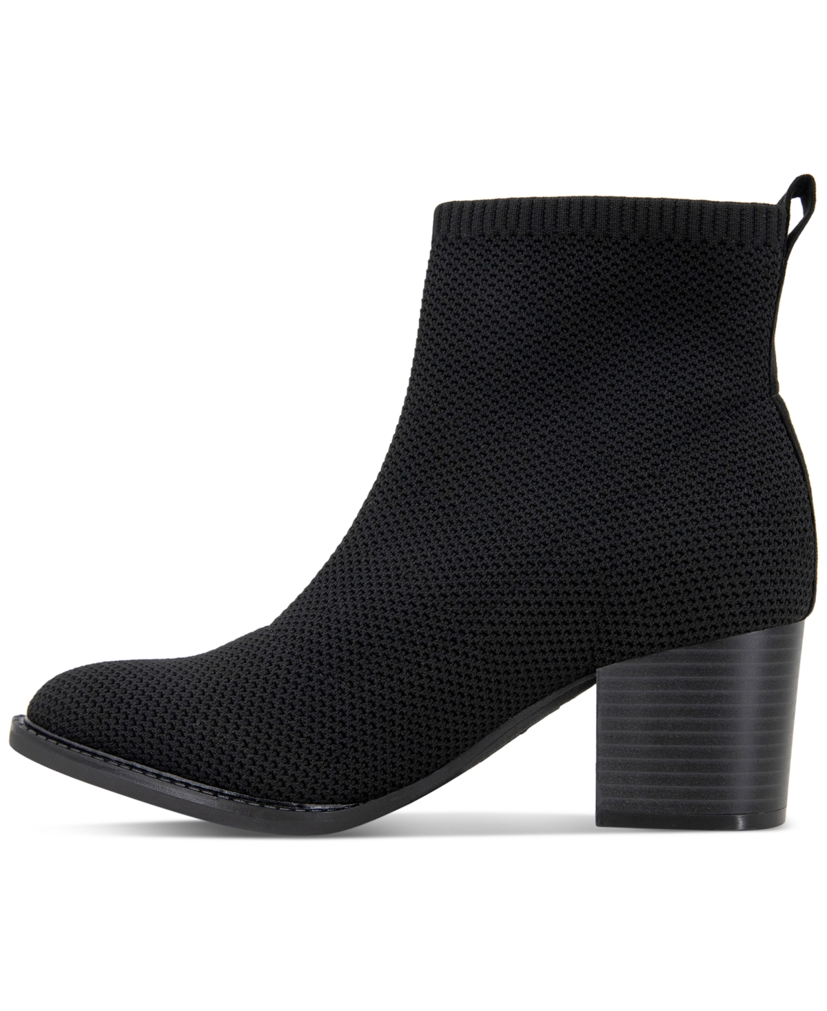 Shop Style & Co Women's Grantt Flyknit Booties, Created For Macy's In Black Knit