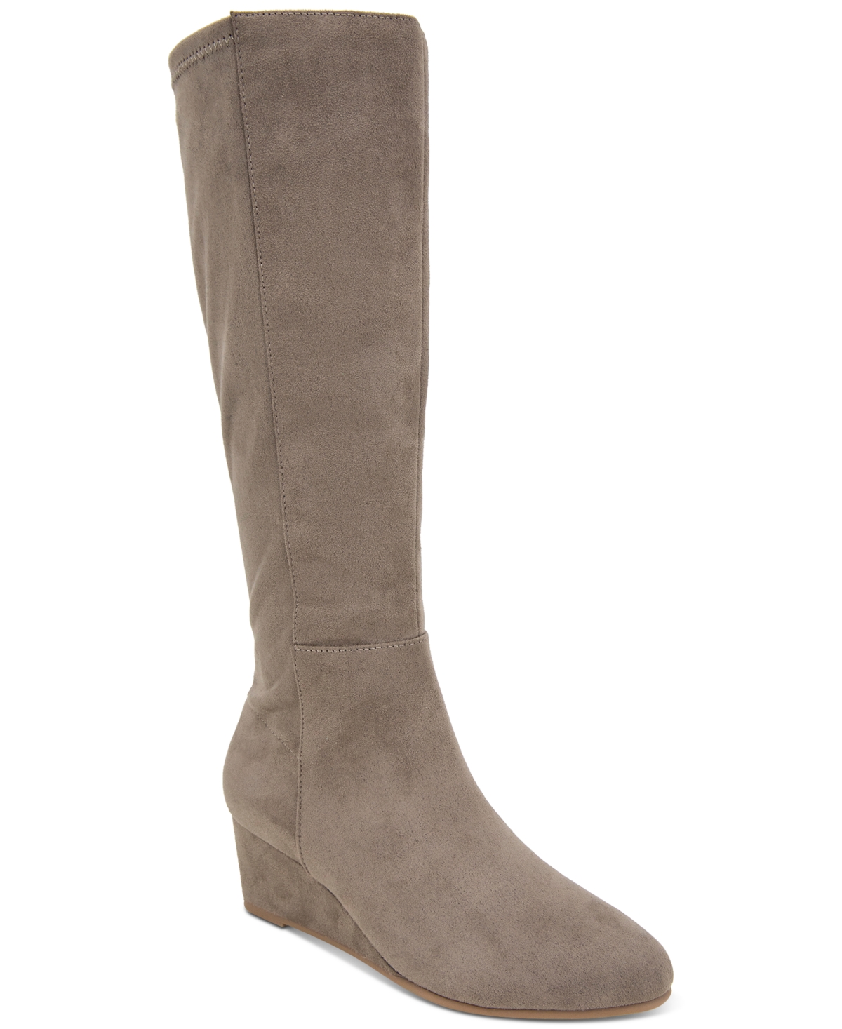 Style & Co Women's Jaylaa Wedge Boots, Created For Macy's In Mink Mc