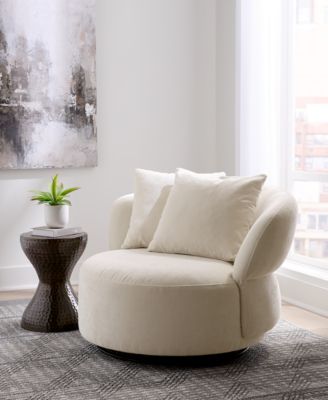 Fabric and Leather Accent Chairs Collection, Created for Macy's