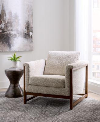 Fabric and Leather Accent Chairs Collection, Created for Macy's