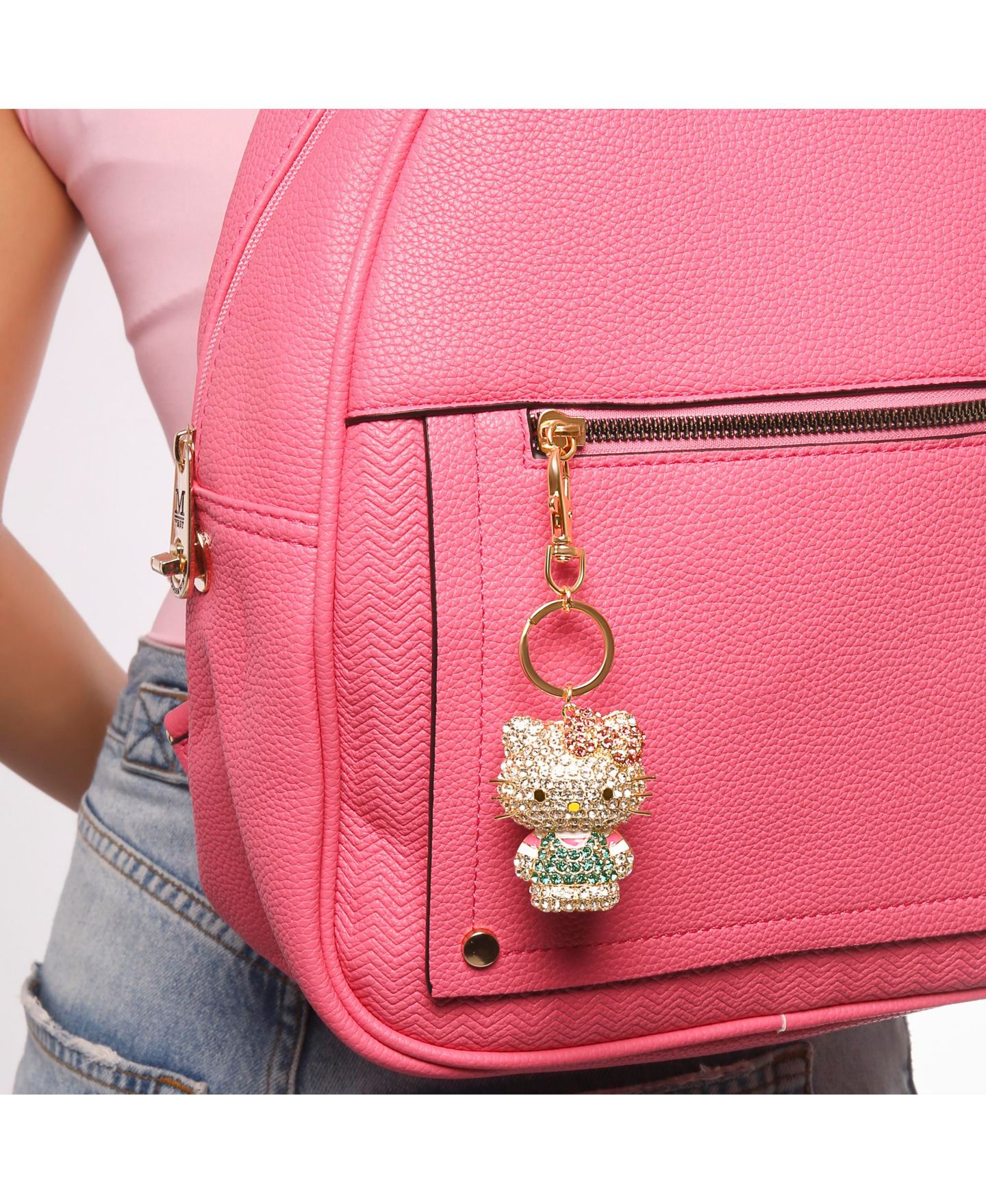 Брелок Hello Kitty Sanrio Pave 3D Bling Keychain - Bag Charm, Backpack Accessories, Travel Collectible Gift Keychains — фото 4