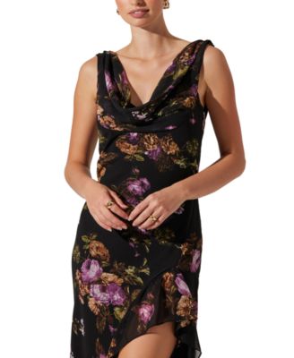 ASTR the Label Women's Cecilia Cowlneck Sleeveless Dress - Macy's