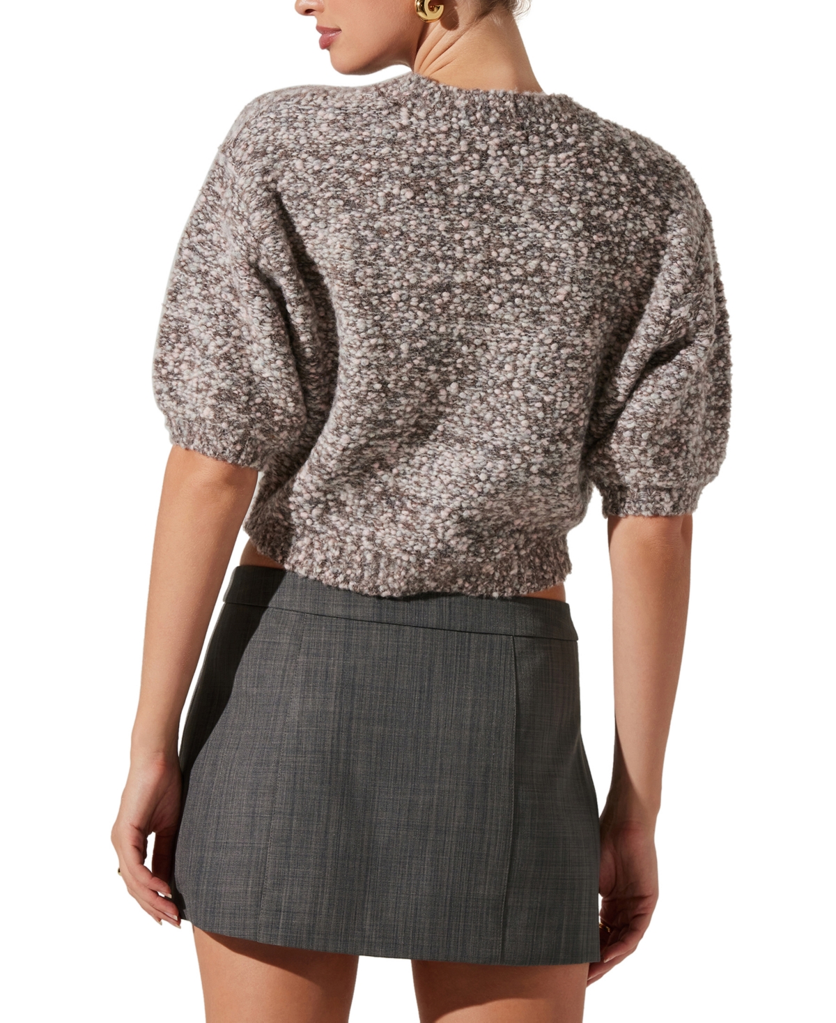 Astr the Label Women's Colette Puff-Sleeve Sweater