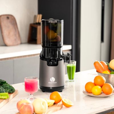 Slow Masticating Cold Press Juicer, Extra-Wide 5.1" Feed Chute, 250W High-Yield Juicer with 1 FREE Extra Auger