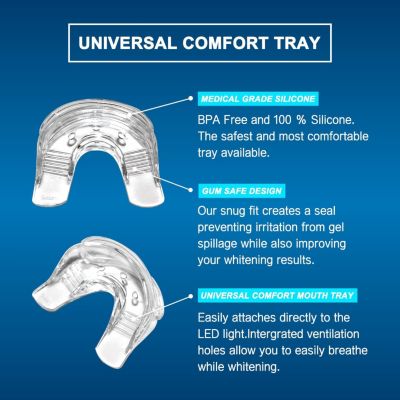 Teeth Whitening 5 LED Light with Teeth Whitening Trays, Tooth Whitening Accelerator Light for Whitening Teeth