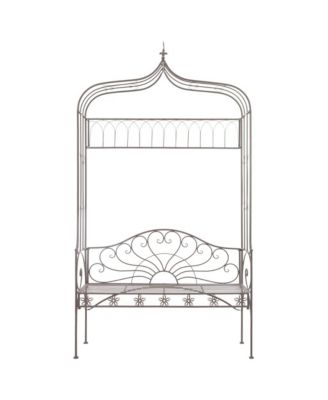 Patio Bench 48" Iron Antique Brown