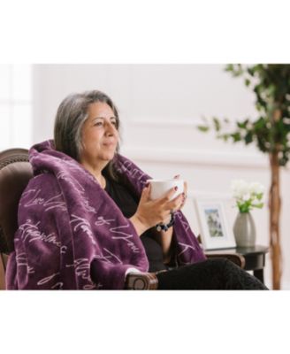 Premium I Love You Gift Throw Blanket - Unconditional Love Together Forever Anniversary Gift Throw - for Women Men Girlfriend Boyfriend Husband Wife (50x65 Inches) - RoseDust Blanket