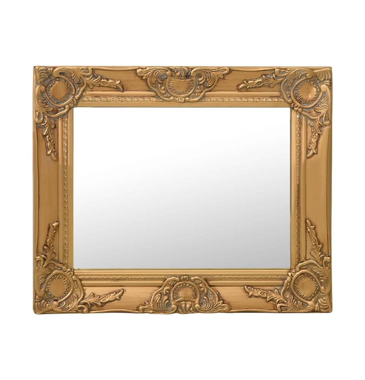 Wall Mirror Baroque Style 19.7"x15.7" Gold - Gold