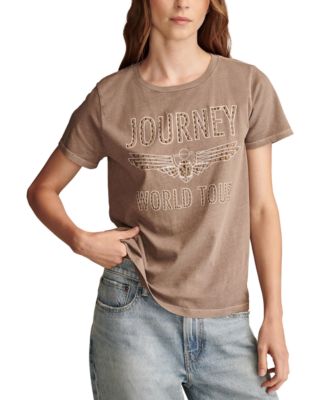 Lucky Brand - Women's Journey World Tour Graphic Print Crewneck T-Shirt