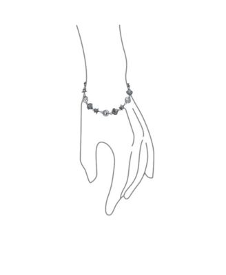 Tropical Beach Vacation Nautical Multi Charm Sand Dollar Sea Shell Starfish Link Bracelet Oxidized .925 Sterling Silver 7.5 Inch