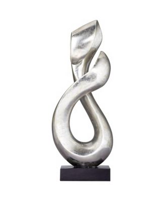 Open Infinity 24 1/2" High Silver Finish Modern Sculpture