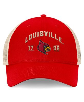 Men's Red Louisville Cardinals Heritage Waylon Trucker Adjustable Hat