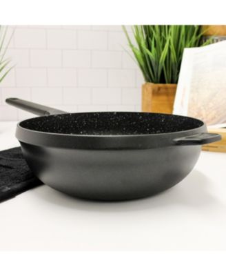GEM 11" Nonstick Stir Fry Pan 4.1Qt., Black