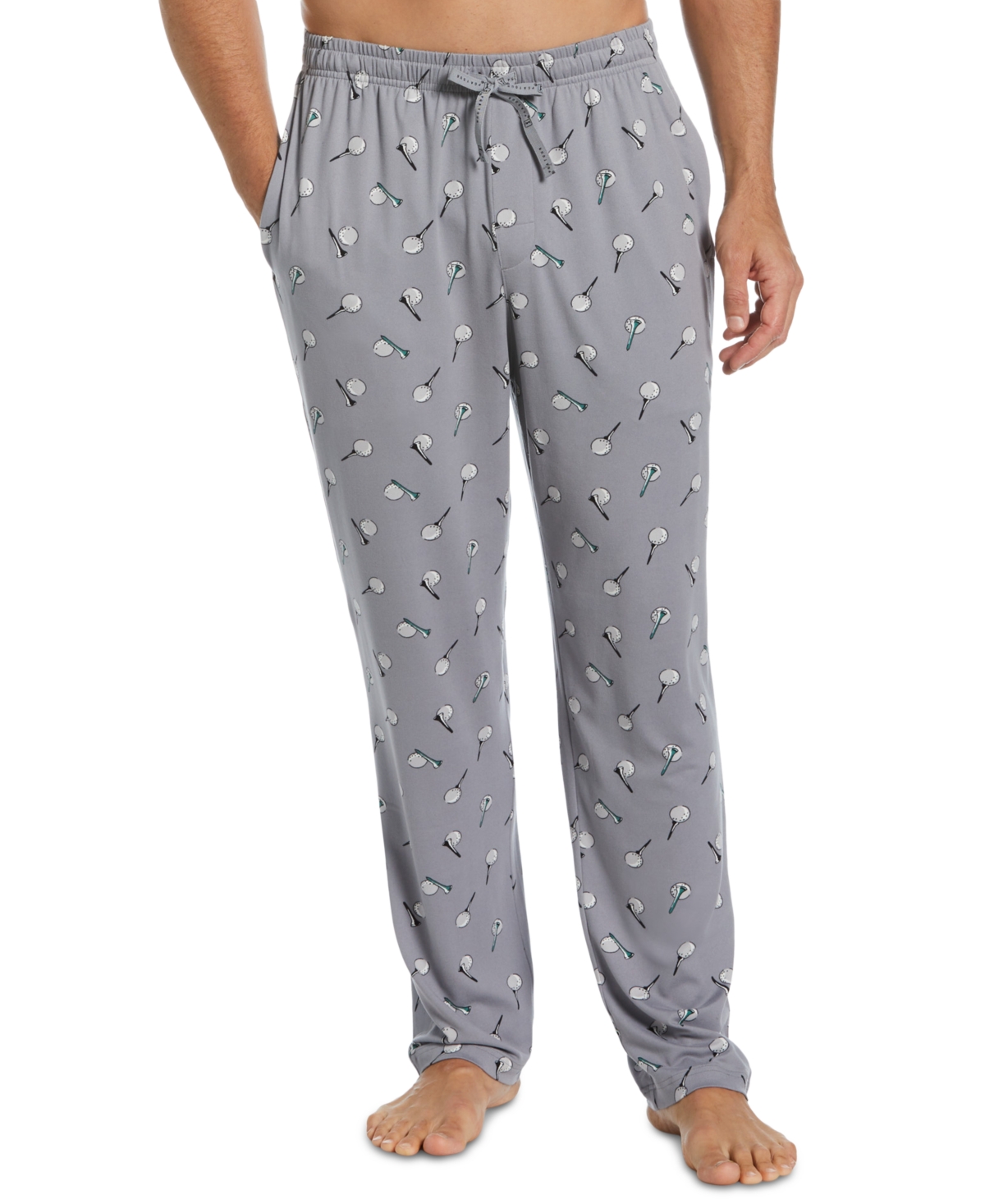 Men's Deluxe Touch Knit Golf Pajama Pant - Black Beau