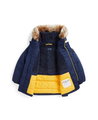 Toddler and Little Boys Artificial-fur-Trim Down Parka Jacket