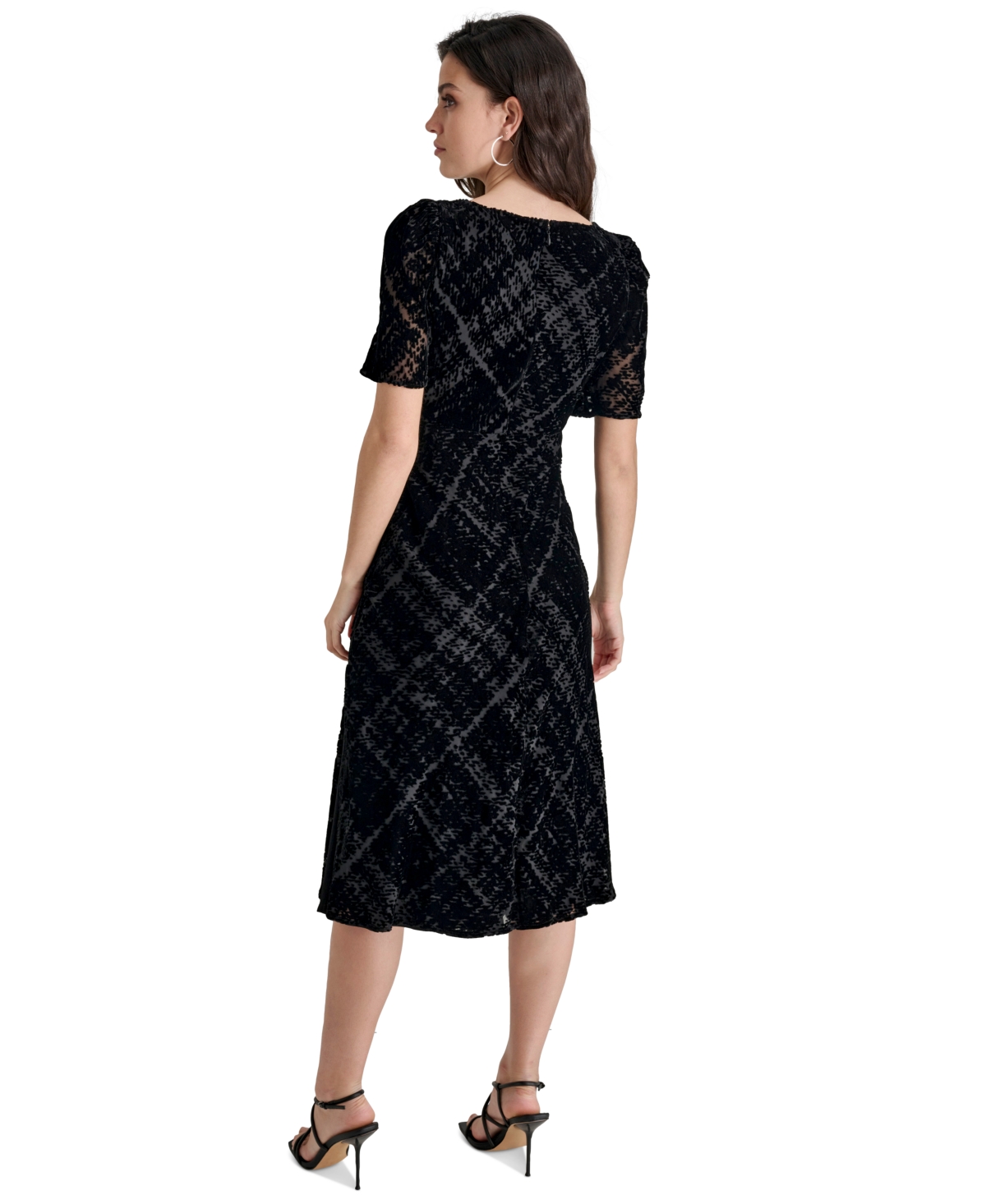 Dkny Women's Sweetheart-Neck Velvet Midi Dress