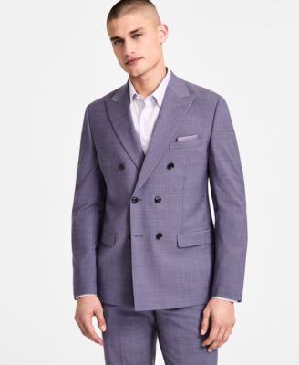 Men's Slim-Fit Peak-Lapel Double-Breasted Suit Jacket, Exclusively at Macy's