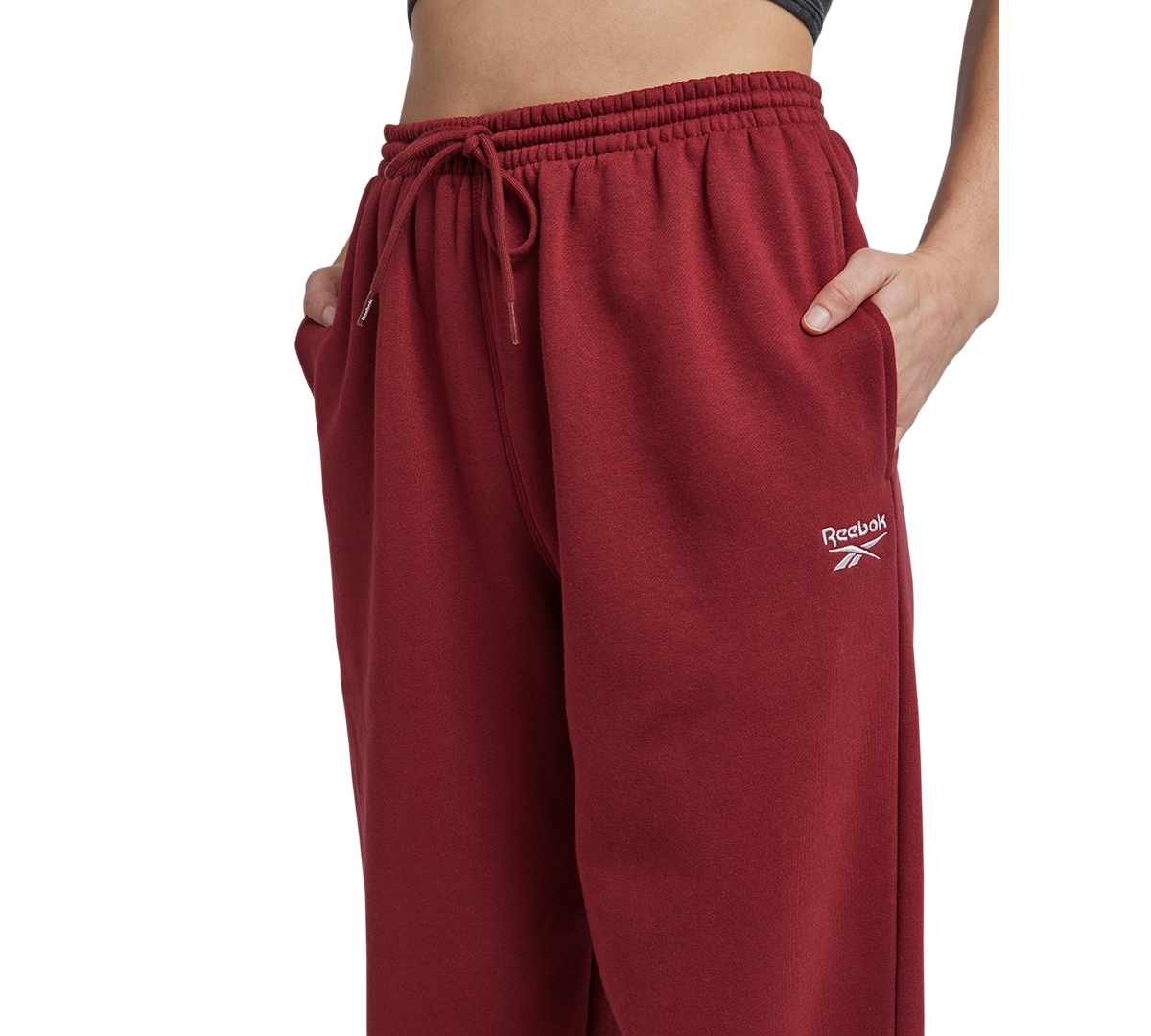 Reebok Women's Fleece Straight-Leg Sweatpants