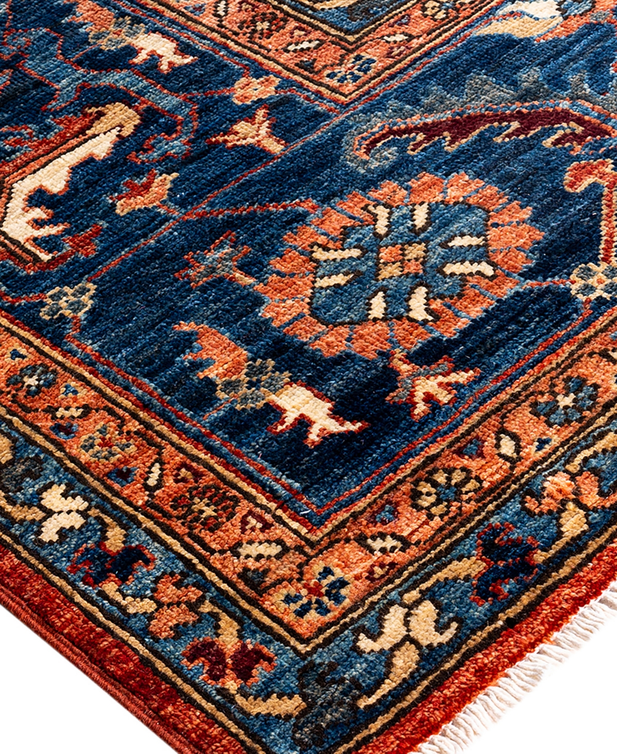 Adorn Hand Woven Rugs Serapi M1993 9'2"x11'10" Area Rug In Orange