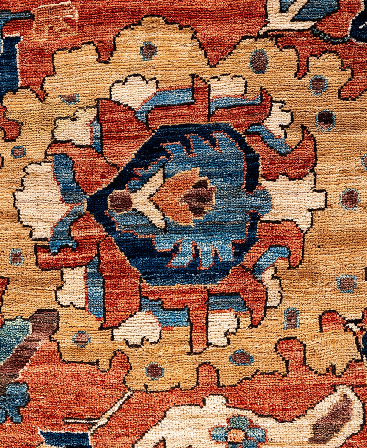 Adorn Hand Woven Rugs Serapi M1993 7'11"x9'11" Area Rug In Orange