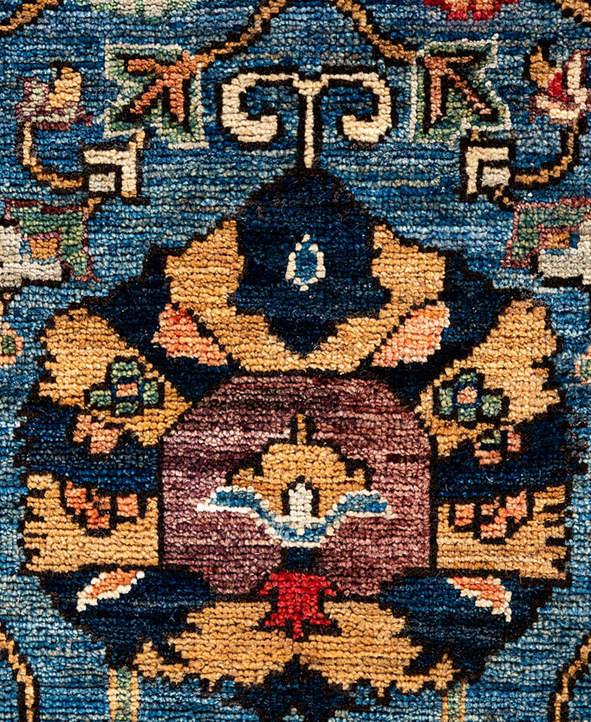 Adorn Hand Woven Rugs Serapi M1993 8'x9'8" Area Rug In Light Blue