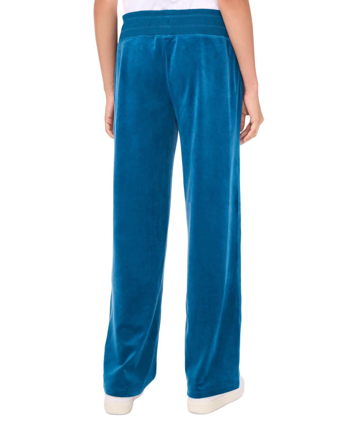 Vince Camuto Women's Velour Drawstring-Waist Straight-Leg Pants