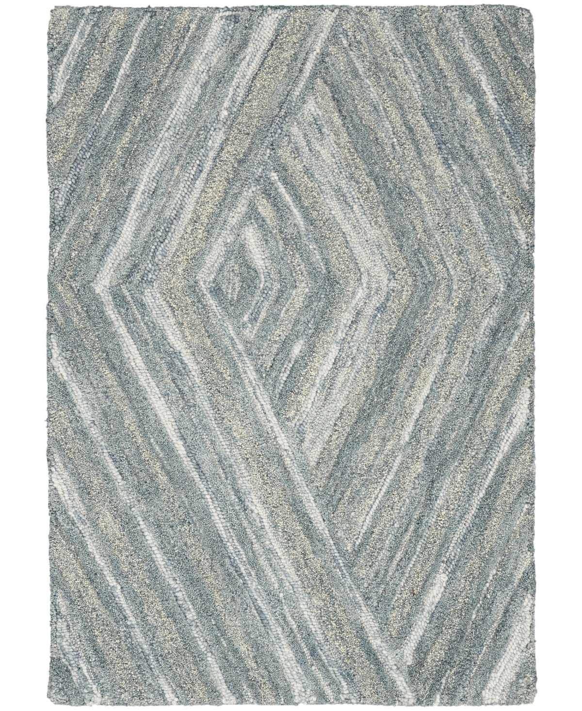 Nourison Home Graceful Gru03 5'3"x7'3" Area Rug In Blue
