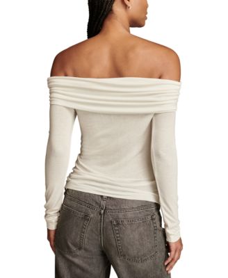 Women's Off-The-Shoulder Long-Sleeve Top