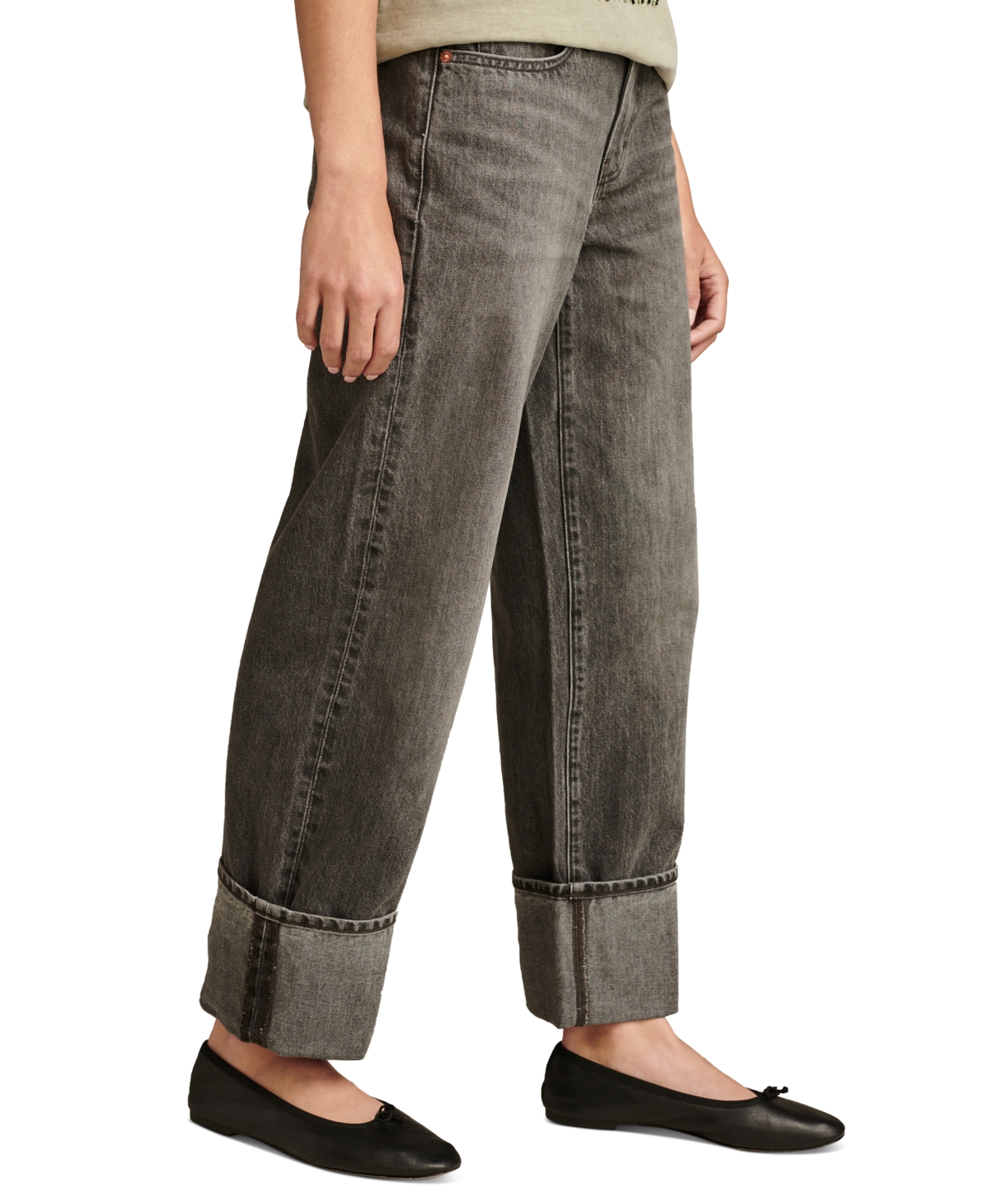 Shop Lucky Brand Women's The Baggy Jeans In Eclipse