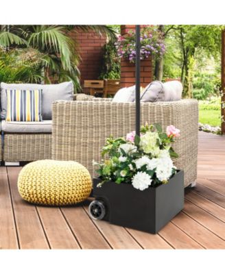 150 Pounds Patio Umbrella Base Stand Wheels Planter Outdoor