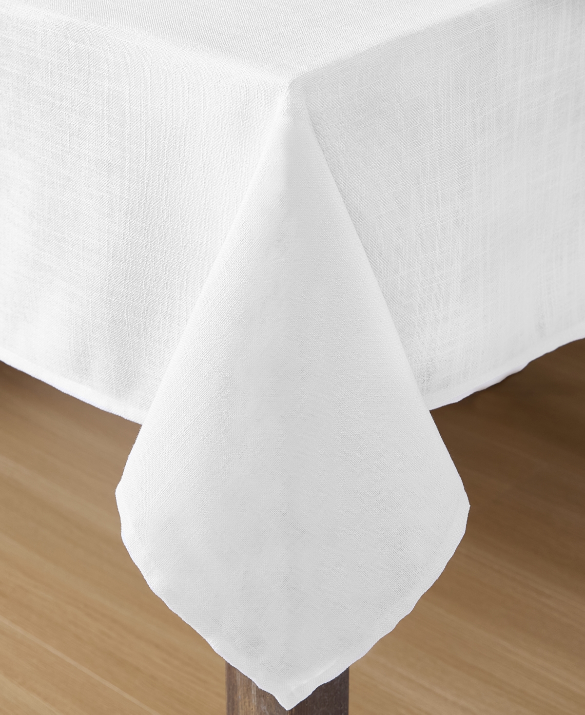 Laura Ashley Harper Tablecloth, 60"w X 102"l In White
